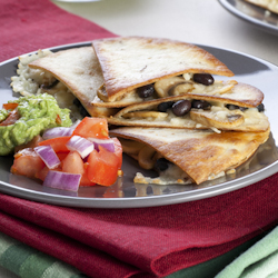 bean cheese quesadillas