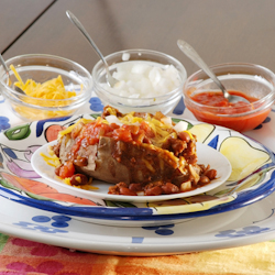 chili baked potatoes