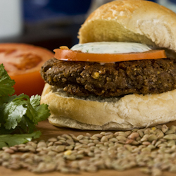 garlic tempeh burgers