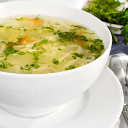 lightened chicken noodle soup