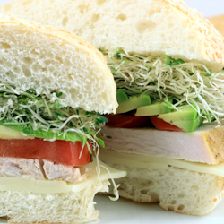 roasted red pepper turkey subs