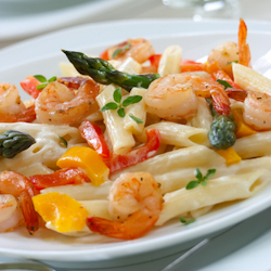 tangy shrimp pasta salad