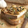 sauteed mushroom goat cheese sandwich