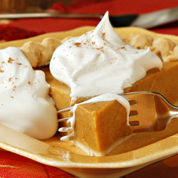 pumpkin pie homemade whipped cream